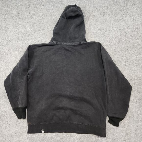 VTG Y2K Seedless Clothing Mens L Large Skate Black Distressed Pullover Hoodie - Picture 16 of 16
